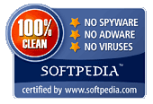 100pct Clean Award from SoftPedia.Com