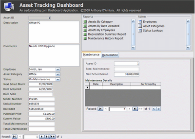 Ezy Dashboard Builder for MS Access